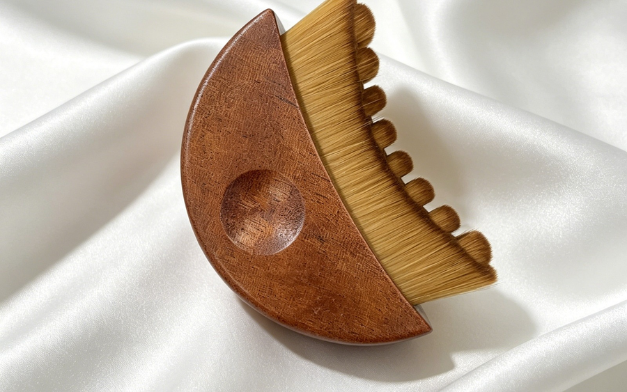 Dry Velynie brush on clean satin with no oils or mess