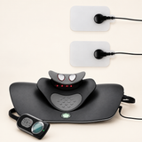 Masseur cervical avec télécommande filaire et deux électrodes EMS